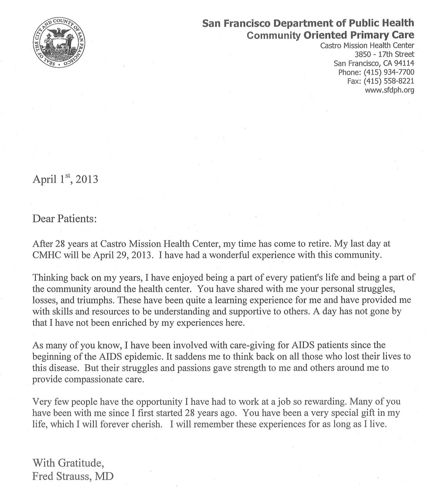 Provider Leaving Practice Sample Letter Str8up Live I s Michael